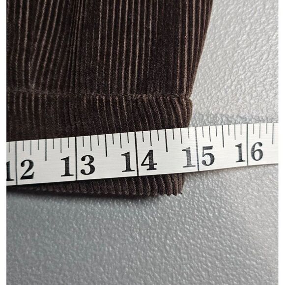 Anthropologie Maeve Womens 4 Corduroy Wool Blend Green Yellow Plaid Mini Skirt - Picture 7 of 10